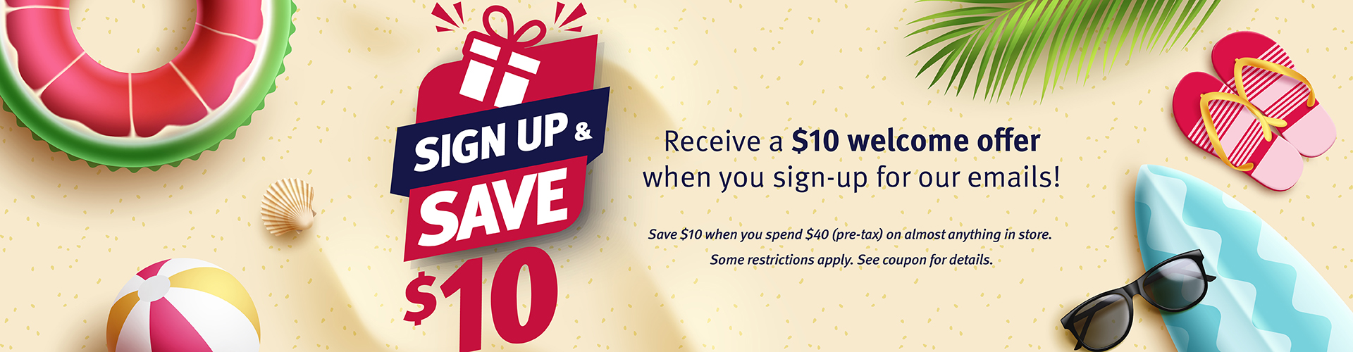 email signup promo