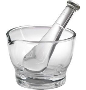 A mortar and pestle.