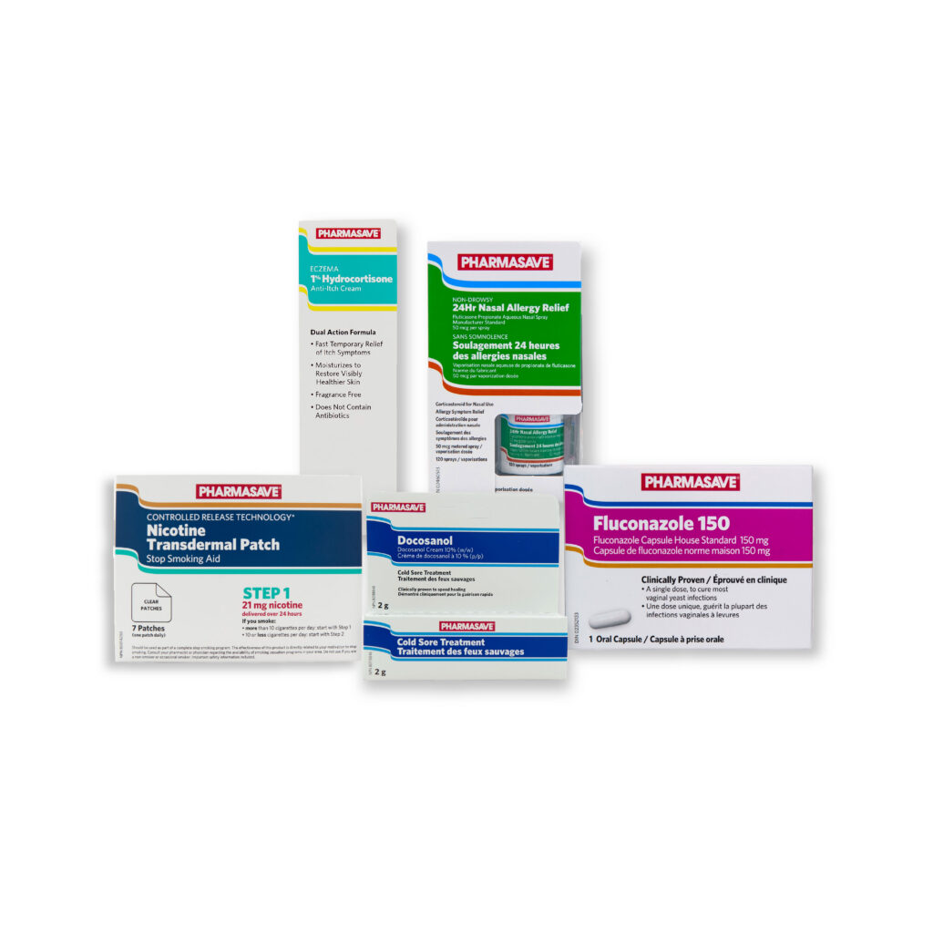 Pharmasave products for common ailment conditions