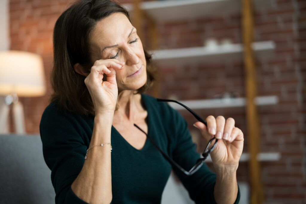 Tired Exhausted Eye Pain And Ache Problem