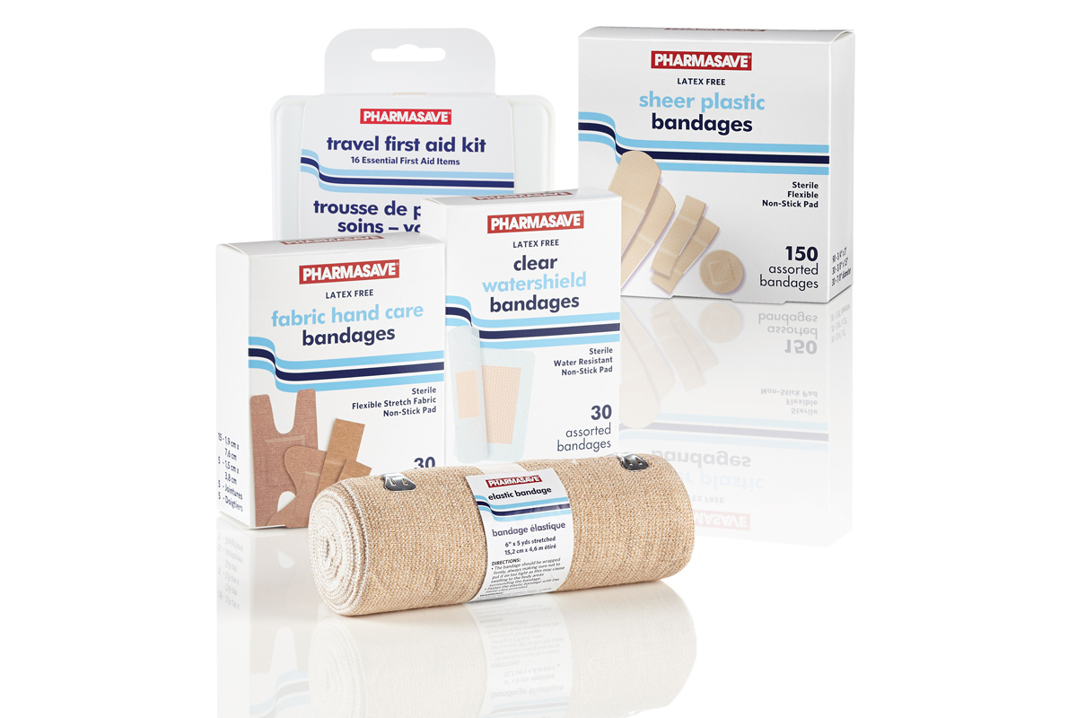 First Aid_resized Pharmasave Brand first aid products.