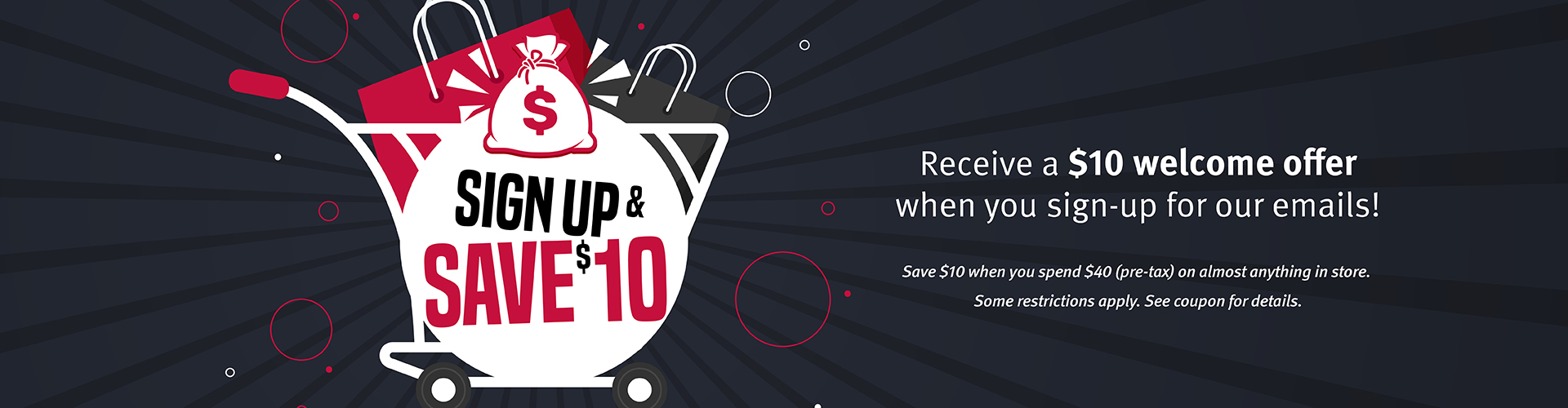 email signup promo