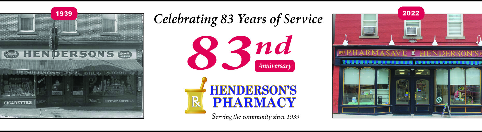 Henderson's Pharmacy 83rd Anniversary