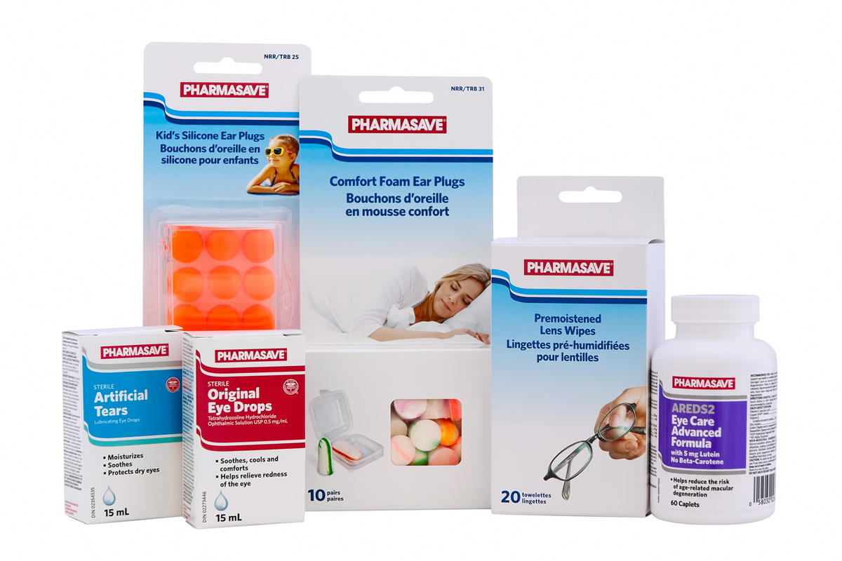 Ear and Eye Care Pharmasave products. Ear and Eye Care Pharmasave products.