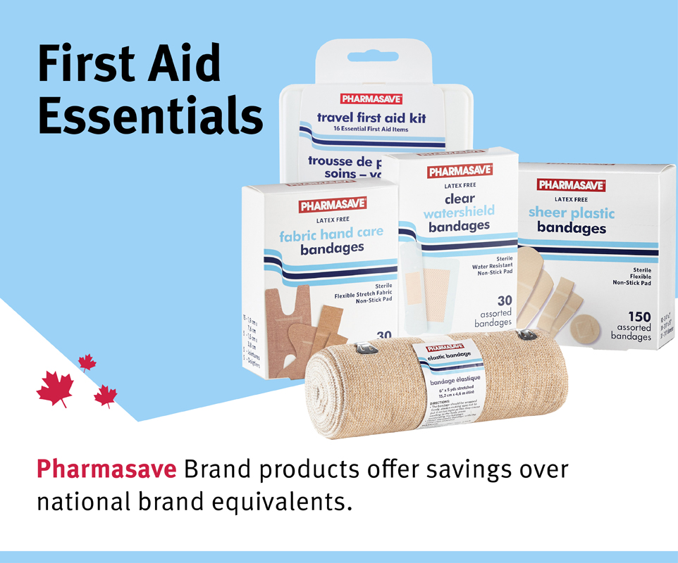 Get all your first aid essentials at Pharmasave.