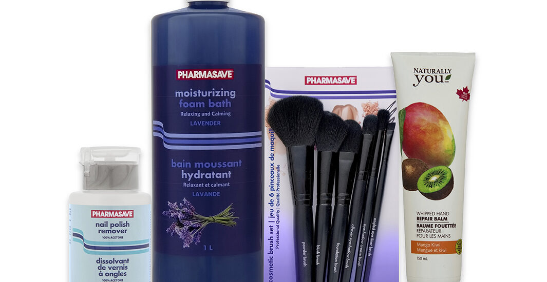 Pharmasave brand beauty products