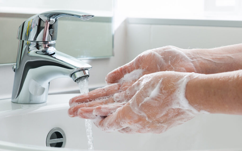 Hygiene. Cleaning Hands. Washing hands.