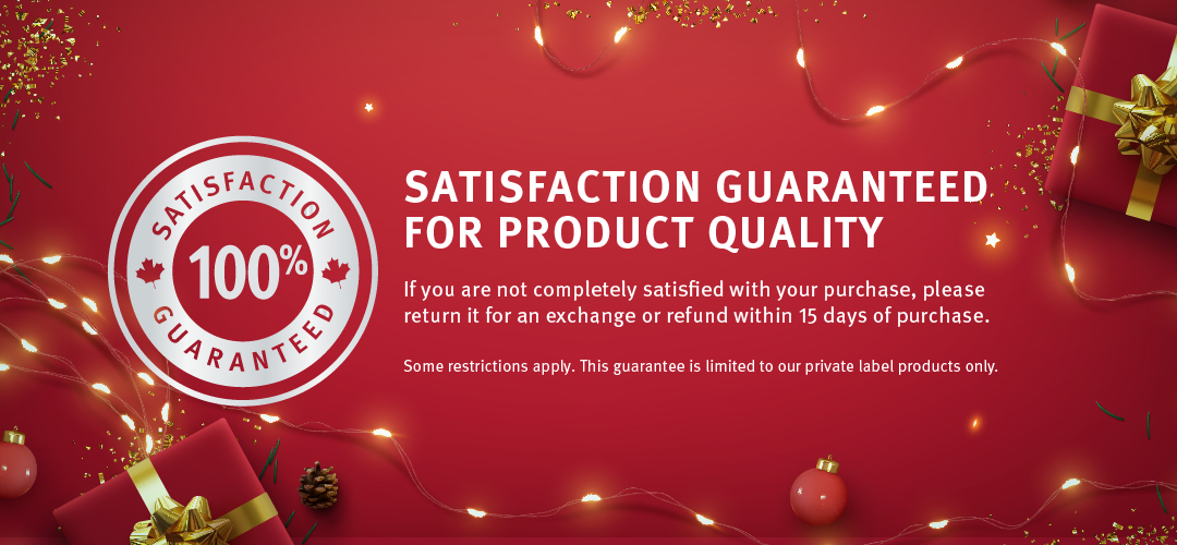 Satisfaction guaranteed for the product Quality