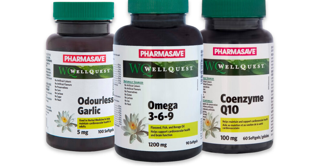 Wellquest Omega 3-6-9, Odourless Garlic and Coenzyme