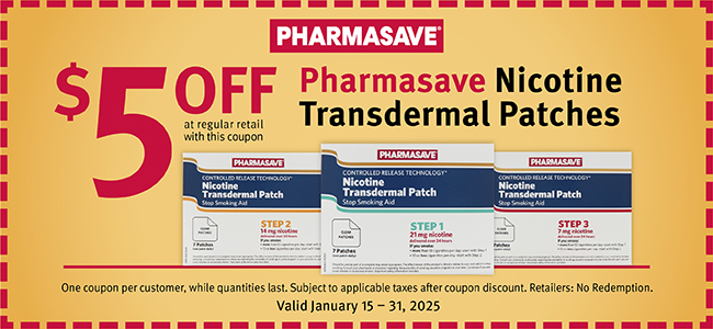 $5 off pharma save Nicotine patches