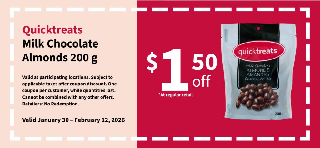 Limited time offer on Pharmasave Chocolate Covered Almonds