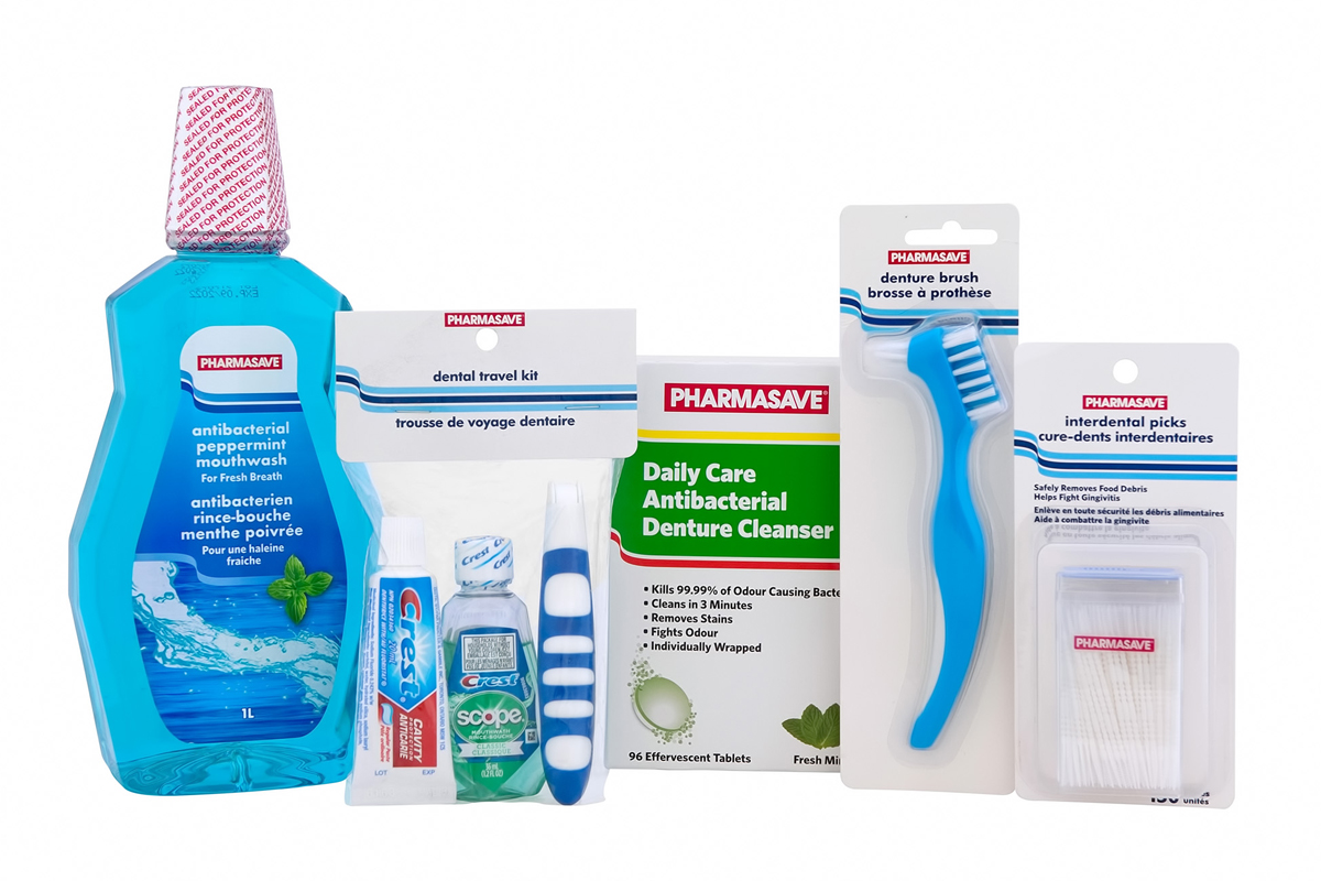 Oral Health Pharmasave products. Oral Health Pharmasave products.