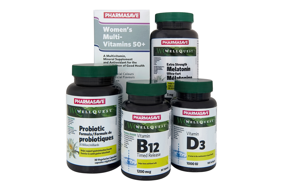 Pharmasave Vitamins, Minerals and Supplements products. Pharmasave Vitamins, Minerals and Supplements products.